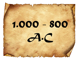 Etiqueta de los años 1000 a 800 A.C.