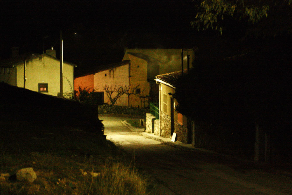 Fotografía nocturna de Villarejo